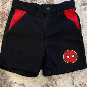 Disney Black and Red Spider-Man Kids Shorts